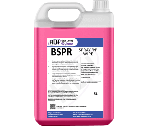 Spray & Wipe Hard Surface Bactericidal Cleaner 5L