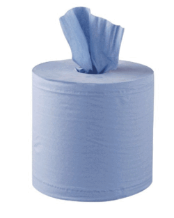 Blue Centrefeed Rolls 2ply (6 pack) – Embossed