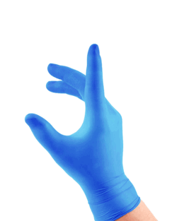 Blue Powder Free Vinyl Glove (Box 100 Gloves)