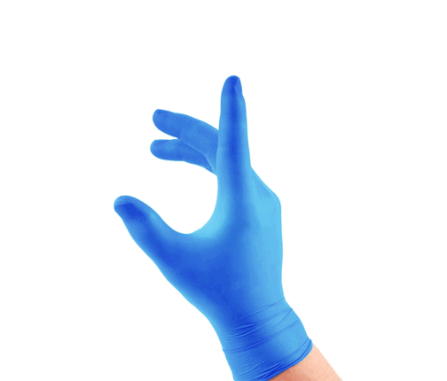 Blue-Powder-Free-Vinyl-Glove-for-food.