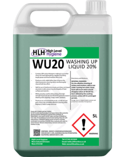 WU20 Washing Up Liquid – 20% Concentration Washing Up Liquid